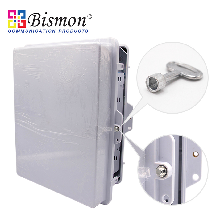 กล่องเก็บสายไฟเบอร์ ภายนอก Wall Mount Box for FTTH 48 Core-unload